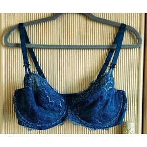 Victoria's Secret Bra 38DD Dream Angels Push Up Without Padding Teal Shimmer
